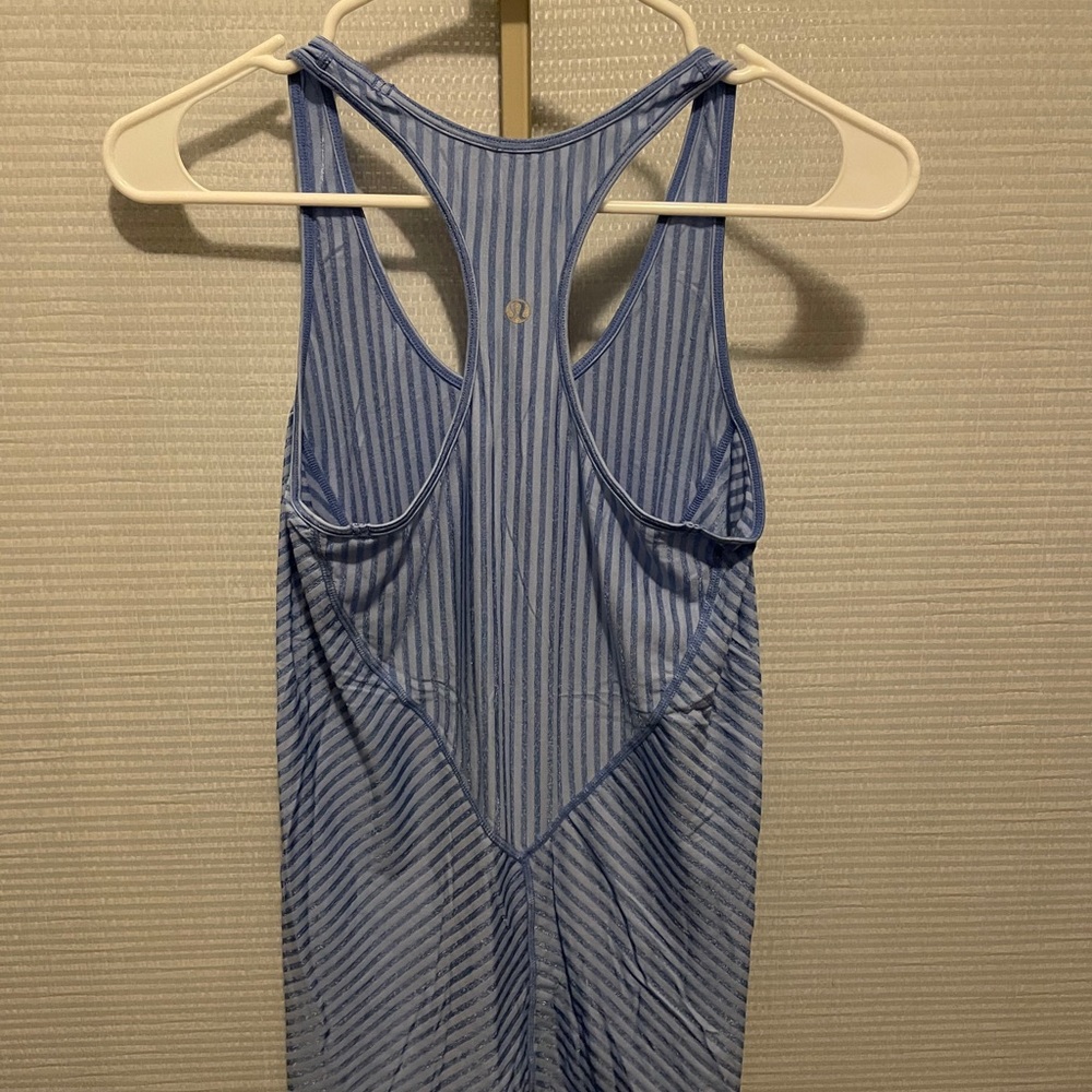 lululemon athletica Blue Striped Tank
